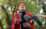 Pauline Hanson cops spray