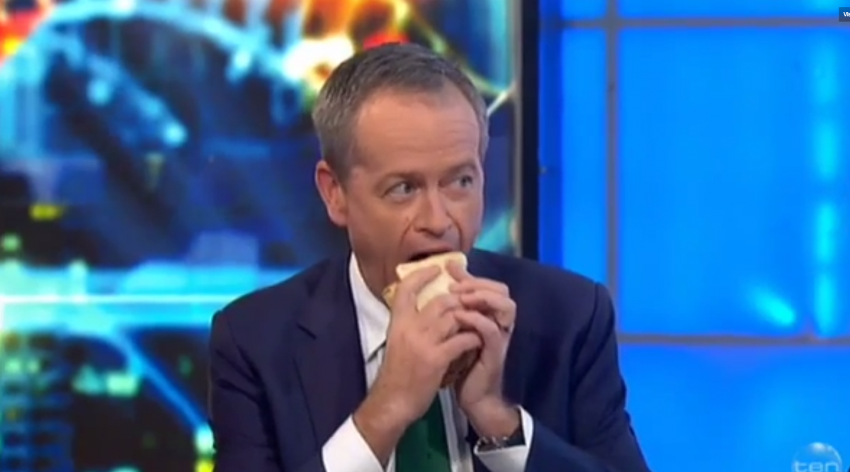 bill shorten sausage sandwich