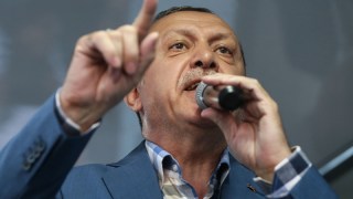 Erdogan addresses crowd