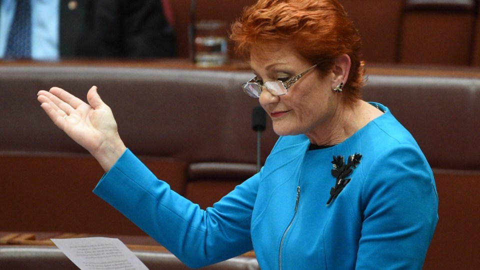 pauline hanson gay marriage