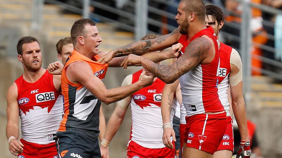 Steve Johnson and Lance Franklin