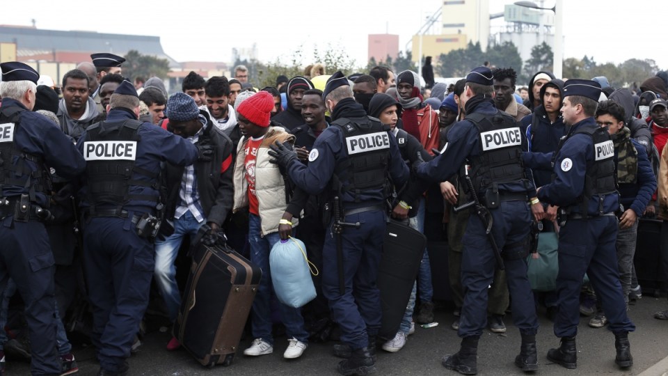 Jungle migrant camp Calais