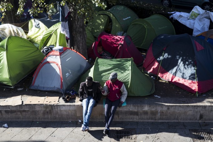 Migrants paris