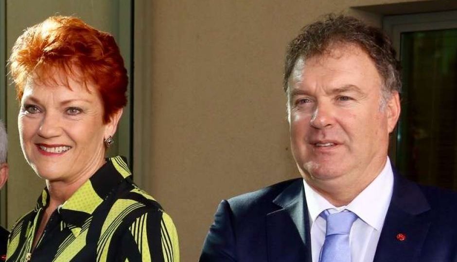 Rod Culleton with One Nation party leader Pauline Hanson