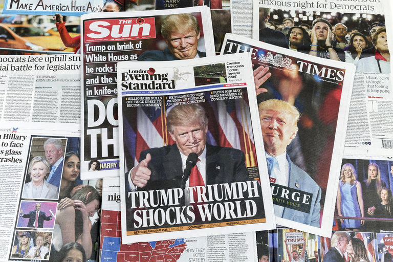front pages trump win