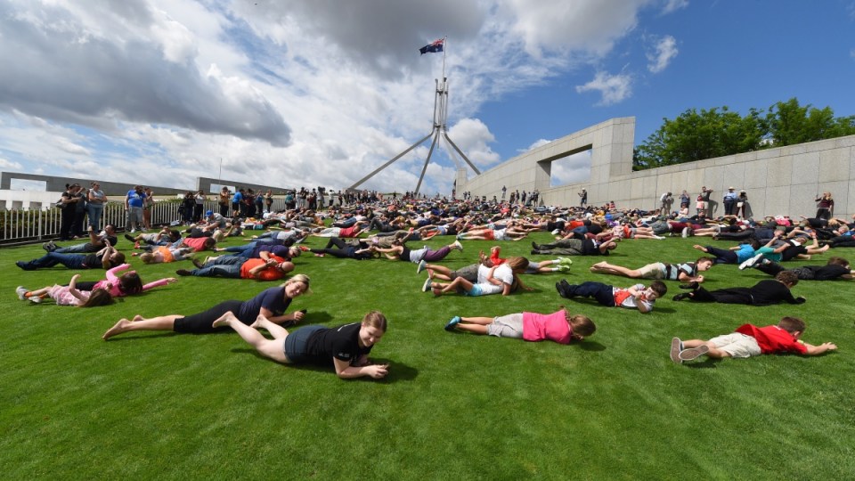 Parliament house roll protest