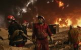 Mosul oil fields burn