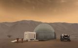 Artist rendering of the Mars Ice Home concept