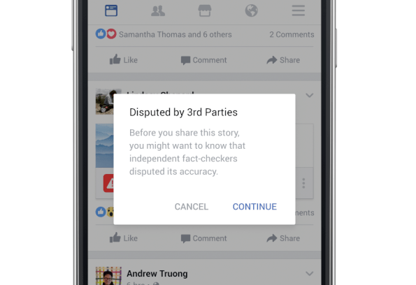 Fake news Facebook