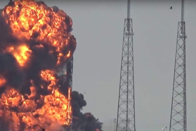SpaceX Falcon 9 rocket exploded