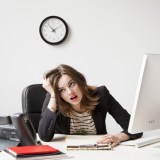 Tired worker