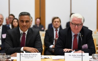 Ahmed Fahour and John Stanhope