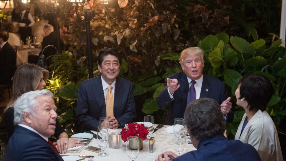Donald Trump Shinzo Abe