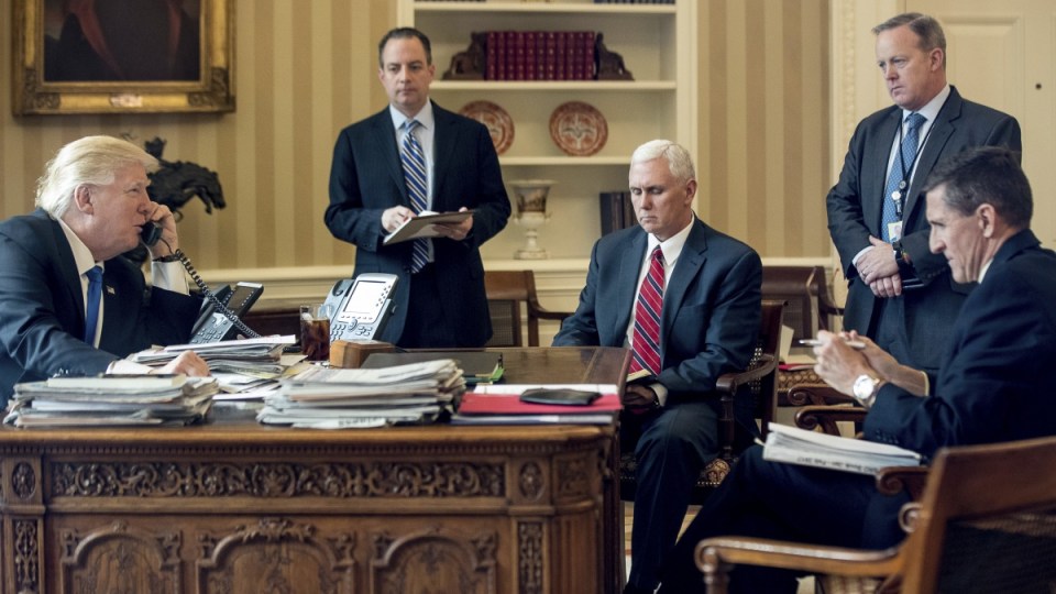 Donald Trump on phone