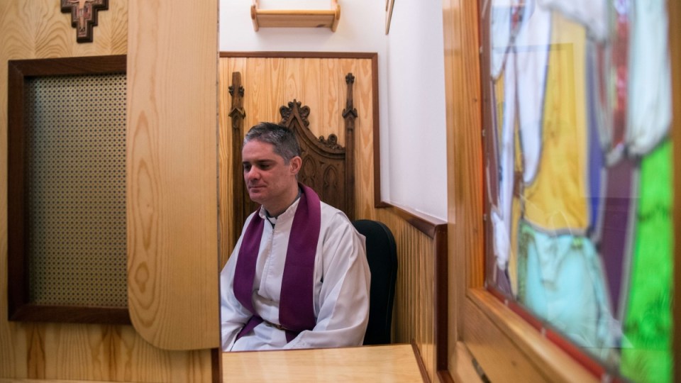 Catholic priest confession