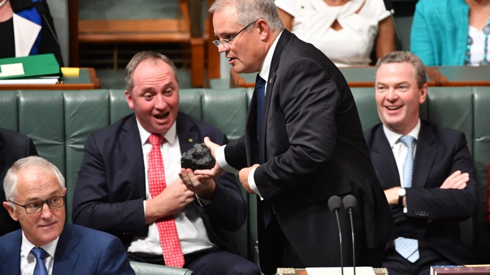 scott morrison barnaby joyce coal