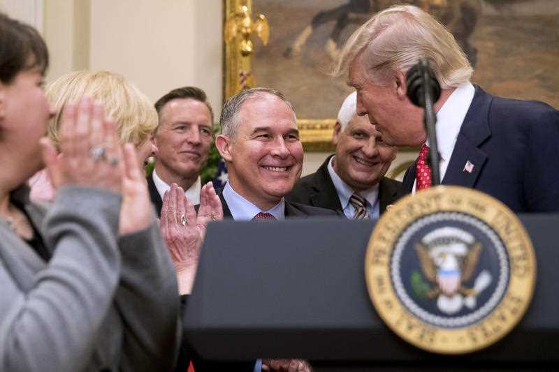 scott pruitt says CO2 not main cause of climate change