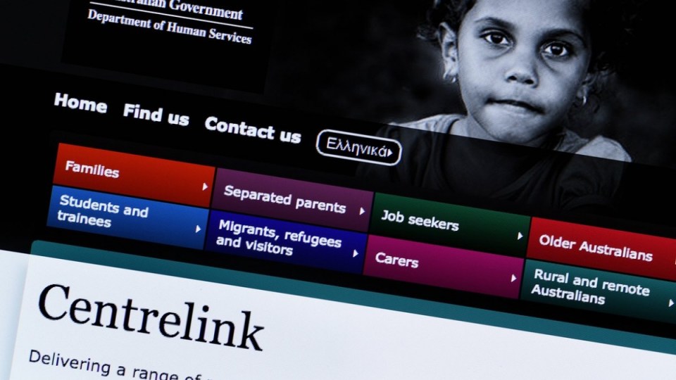 centrelink web page