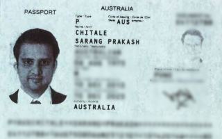 Fake passport used by Shyam Acharya