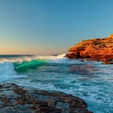 Kalbarri waves Western Australia coast