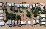 Backyards flooded in Rockhampton