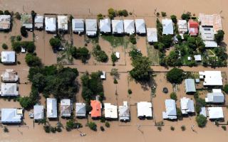 Backyards flooded in Rockhampton
