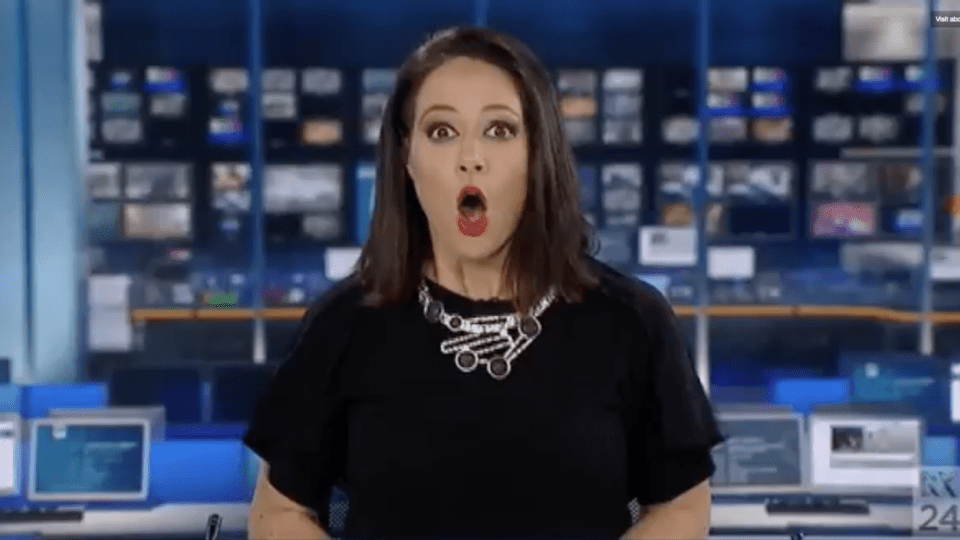 ABC Natasha Exelby blooper