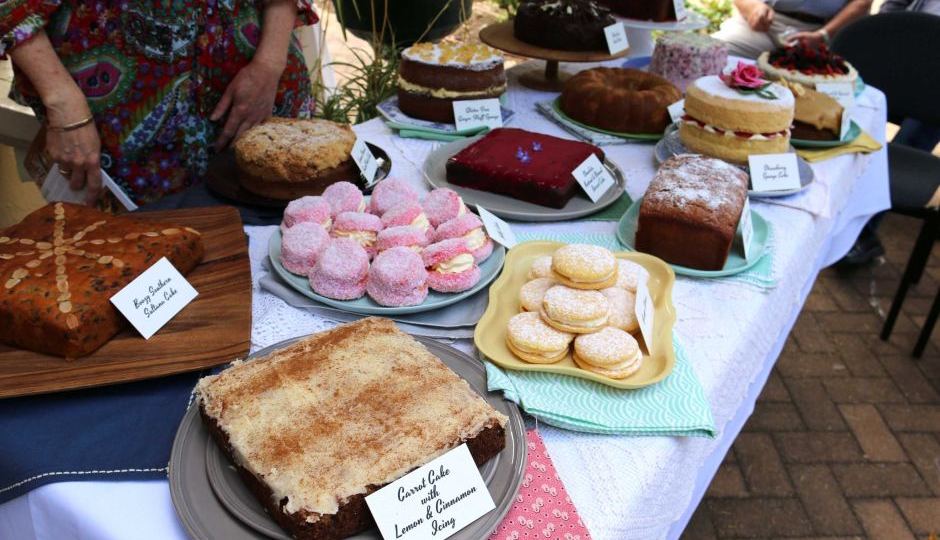 array of cakes