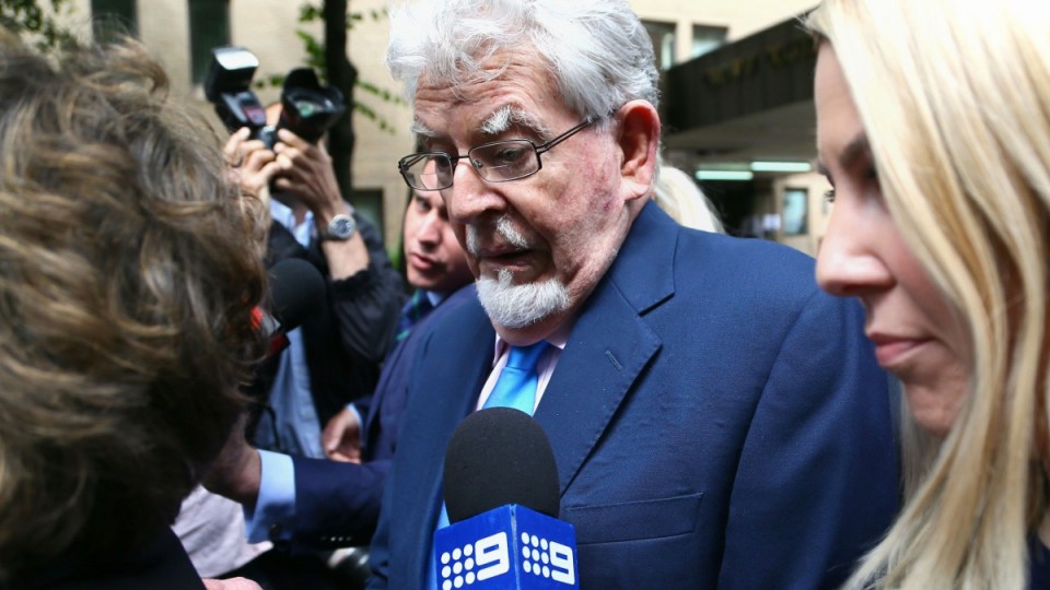 Rolf Harris leaves court