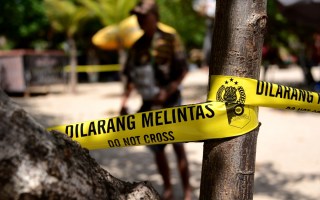 Bali police tape