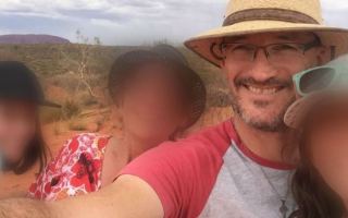 Jason O'Connor with his family