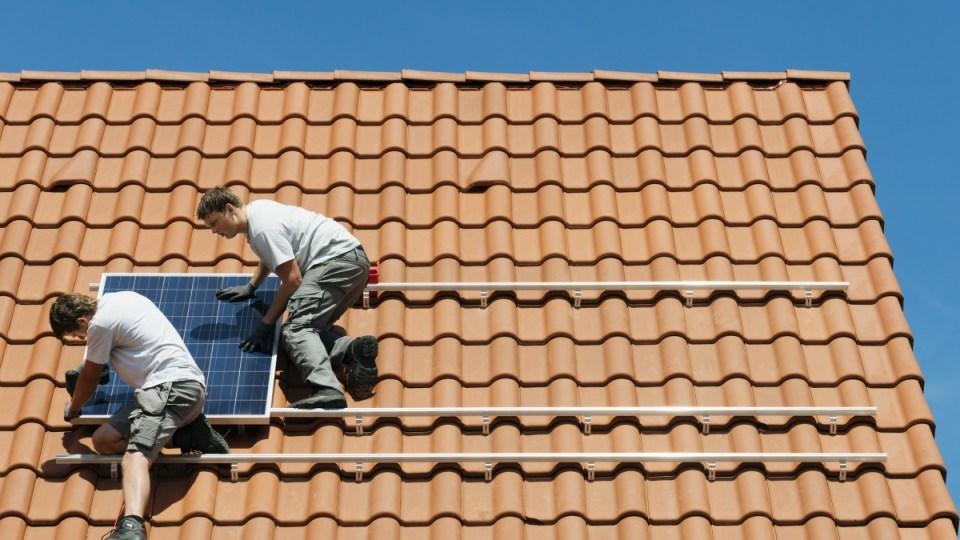 rooftop solar installation