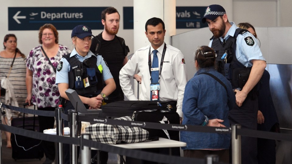 Australia airport security