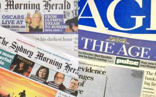 Compact editions of SMH and The Age