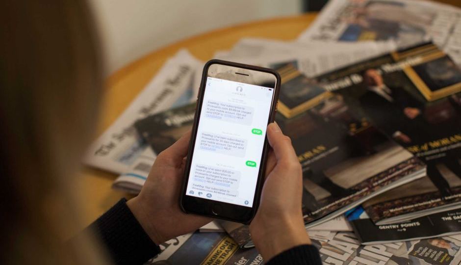 Third party billing message on iPhone