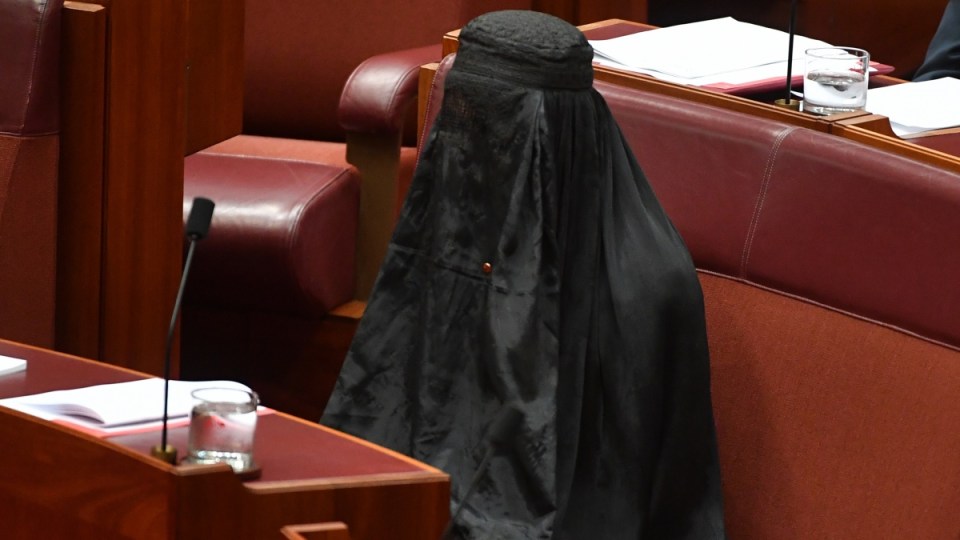 Pauline Hanson burqa
