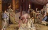 Shearing the rams, by Tom Roberts