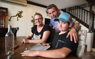The Knox family with their beach-found fairytale