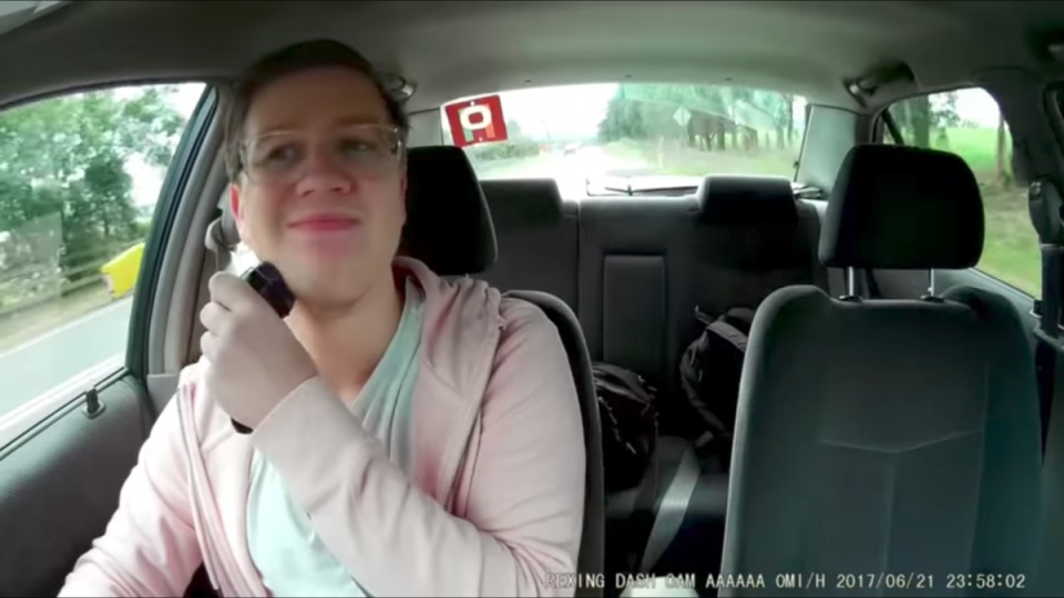 A young driver is spied on shaving while driving in a new TAC short film