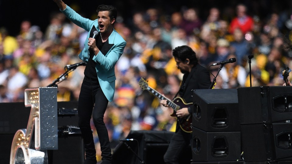 the killers at the afl grand final
