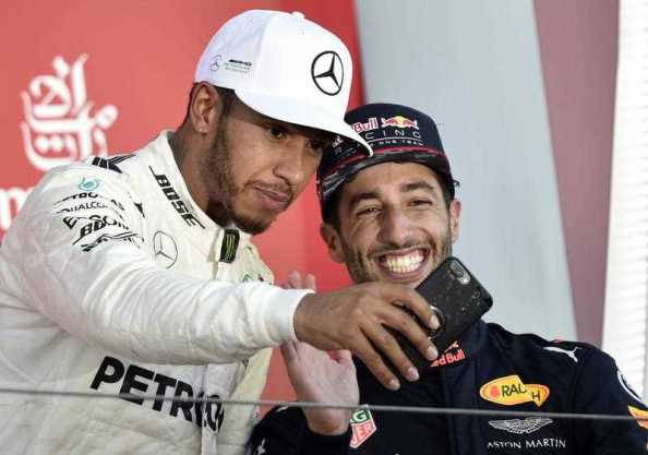 Lewis Hamilton and Daniel Ricciardo