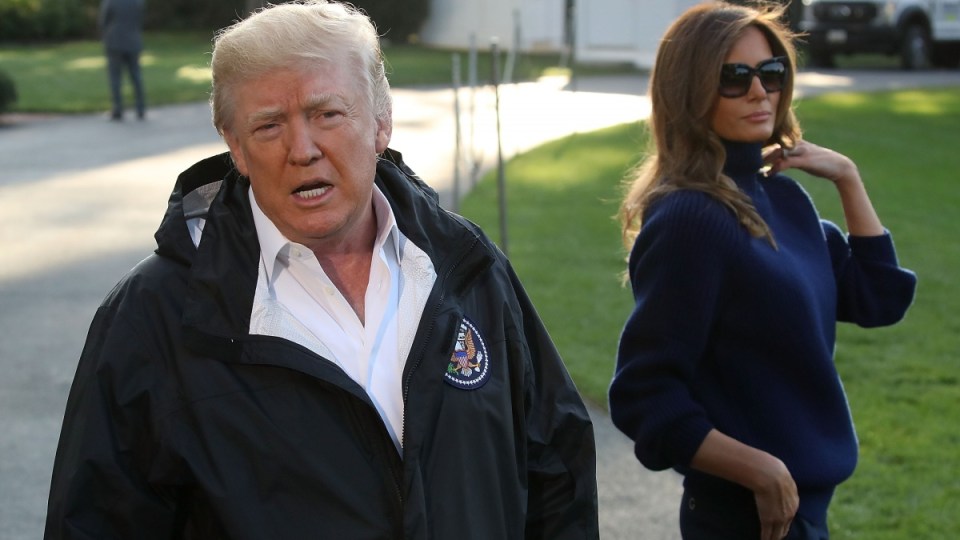 Las Vegas shooting Trump Puerto Rico visit