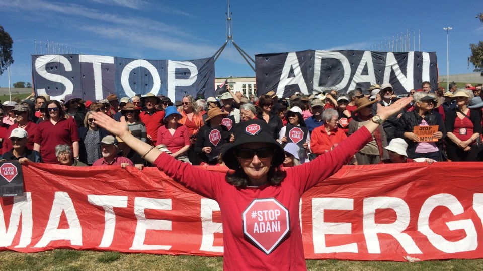 adani protest canberra
