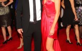 TV personality Karl Stefanovic and his wife Cassandra Thorburn arrive on the red carpet ahead of the 2011 Logie Awards at Crown Palladium on May 1, 2011 in Melbourne, Australia