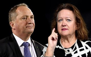Gina Rinehart gives Barnaby Joyce $40,000 cheque