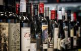 Bottle shop display of alcohol