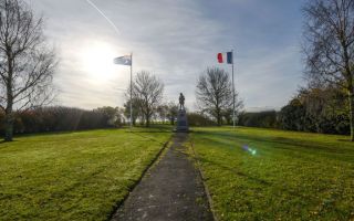 Bullecourt Battlefield, France, WWI World War I, wind farm
