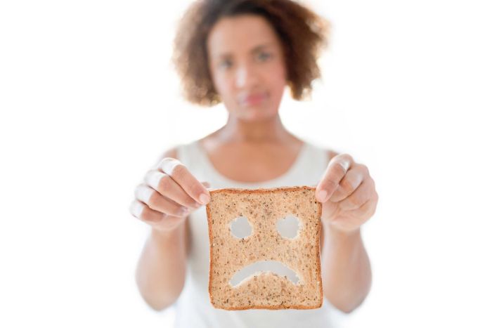 Many people claim intolerance to foods containing gluten, but few have a true allergy. - bread, gluten