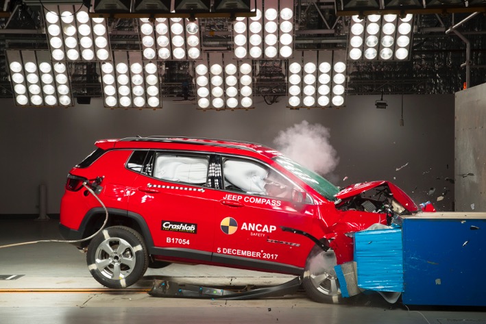 Crash test of Jeep Compass