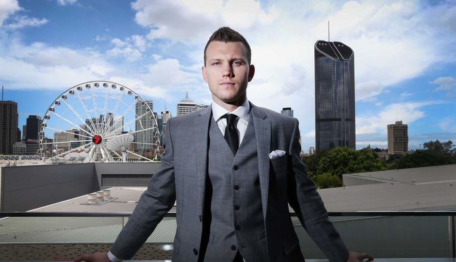 Jeff Horn poses in Brisbane
